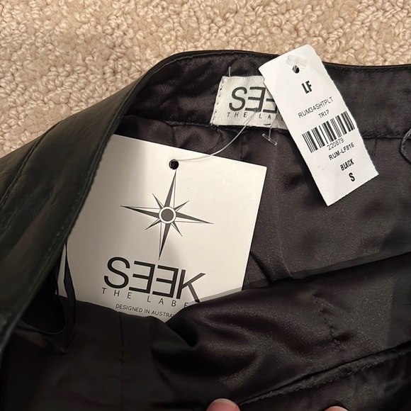 NEW LF Seek The Label Faux Leather Shorts (firm price) - Picture 3 of 3